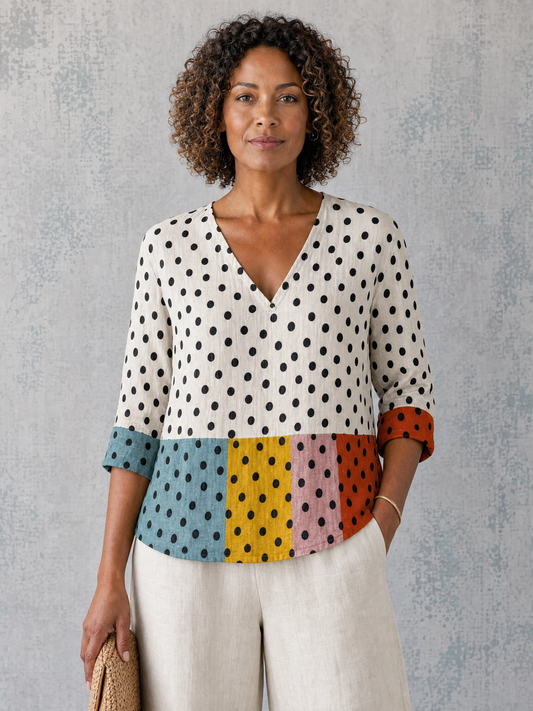 CALISTA | Multitone Skimming Blouse