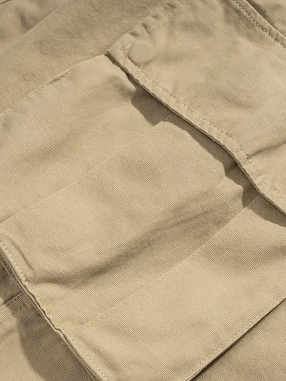 Men's Loose Fit Cargo Pants with Multiple Pockets