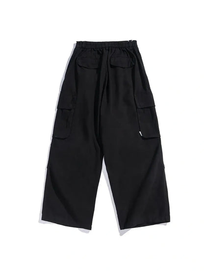 Men's Loose Fit Cargo Pants with Multiple Pockets