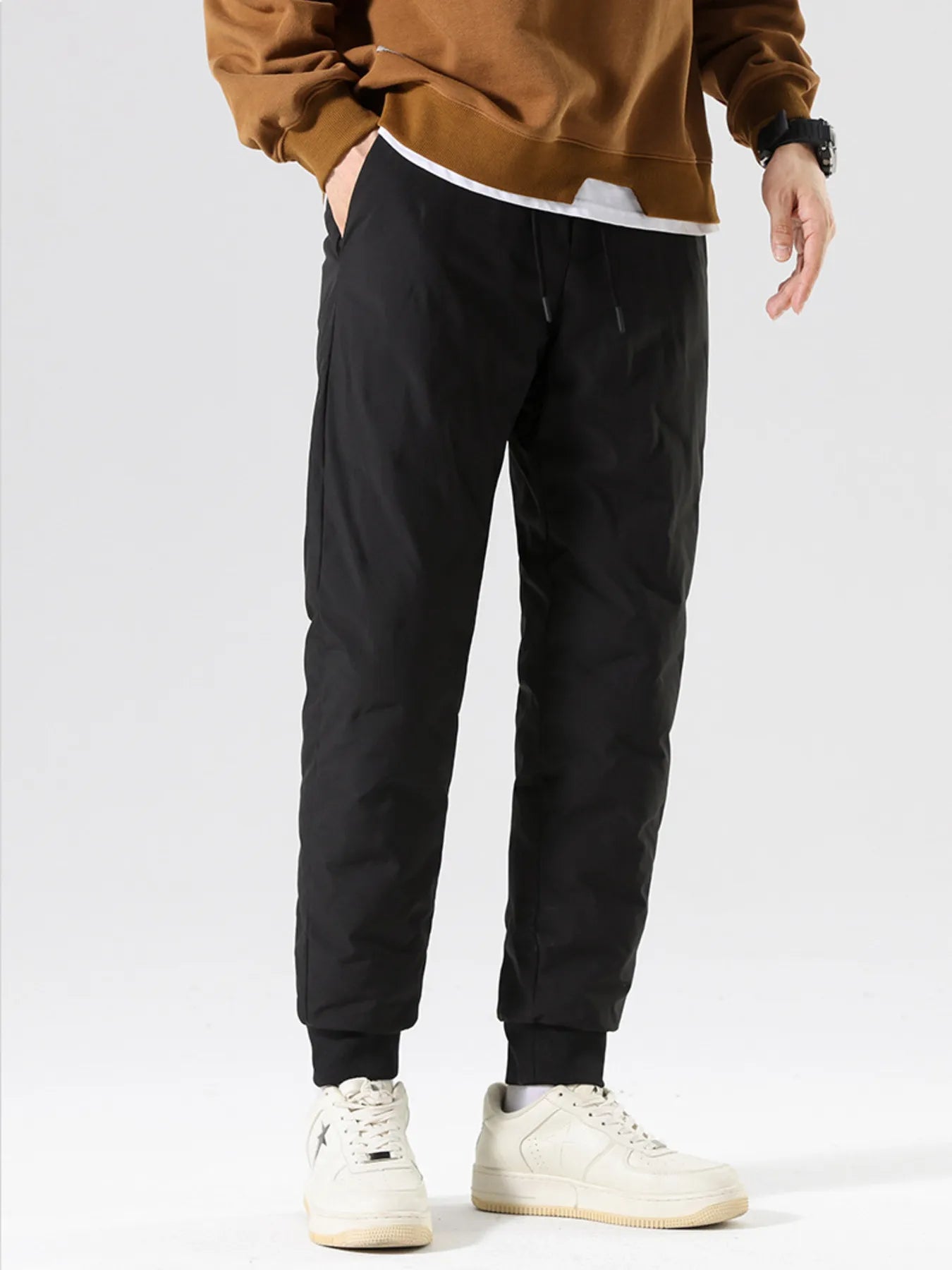 Men's Plus Size Relaxed Fit Pants with Pockets