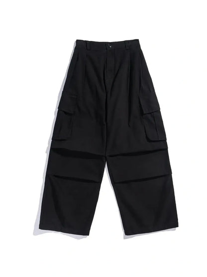 Men's Loose Fit Cargo Pants with Multiple Pockets