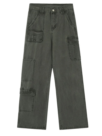 Men's Wide Leg Cargo Pants