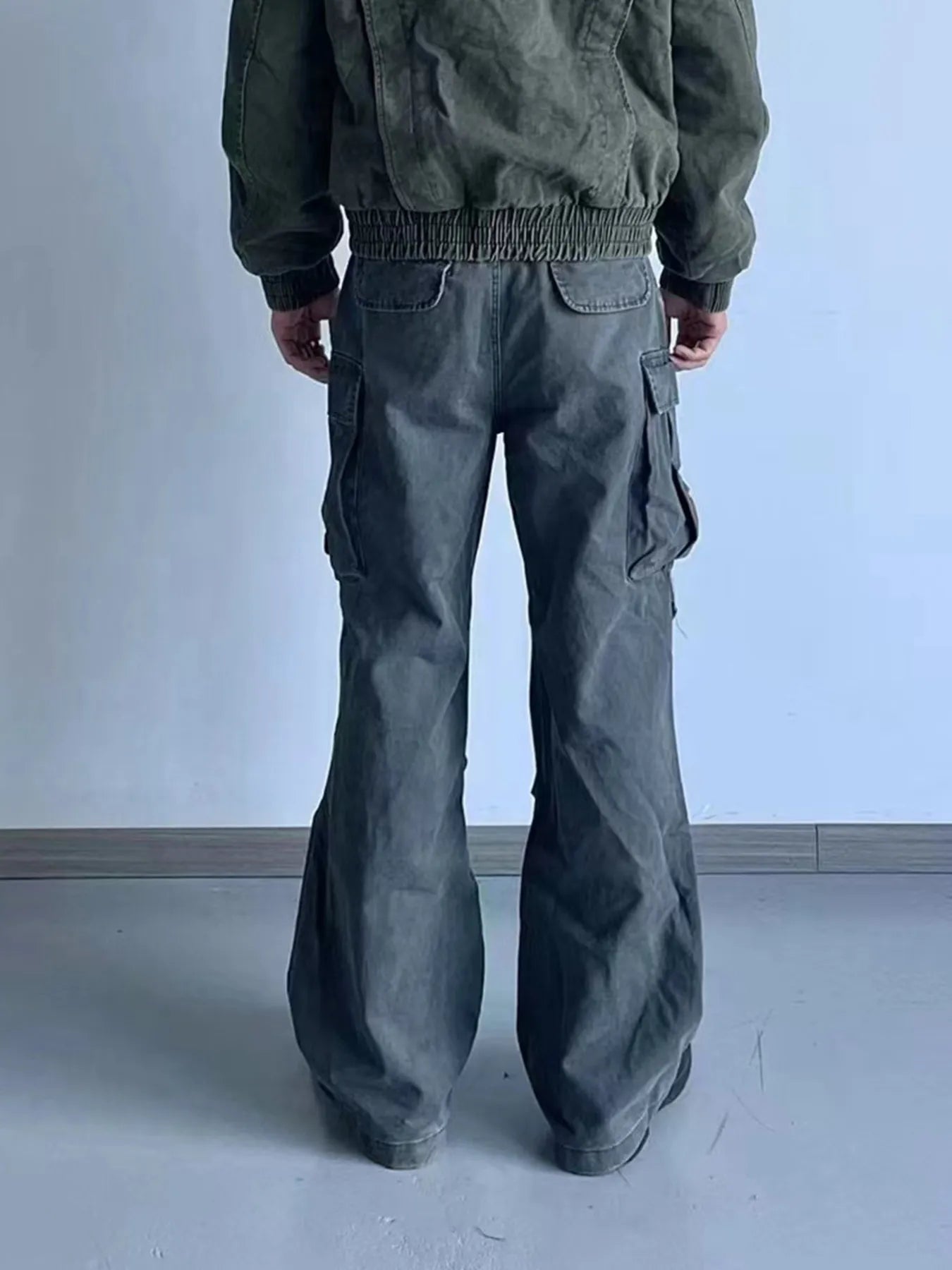 Men's Wide Leg Cargo Pants