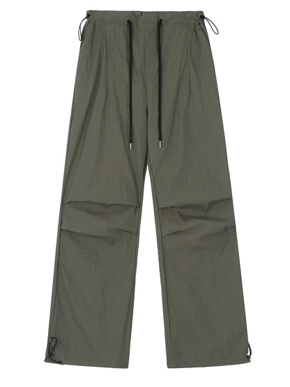 Men's Drawstring Wide Leg Pants