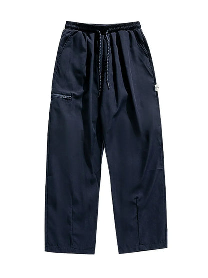 Men's Plus Size Drawstring Pants with Pockets