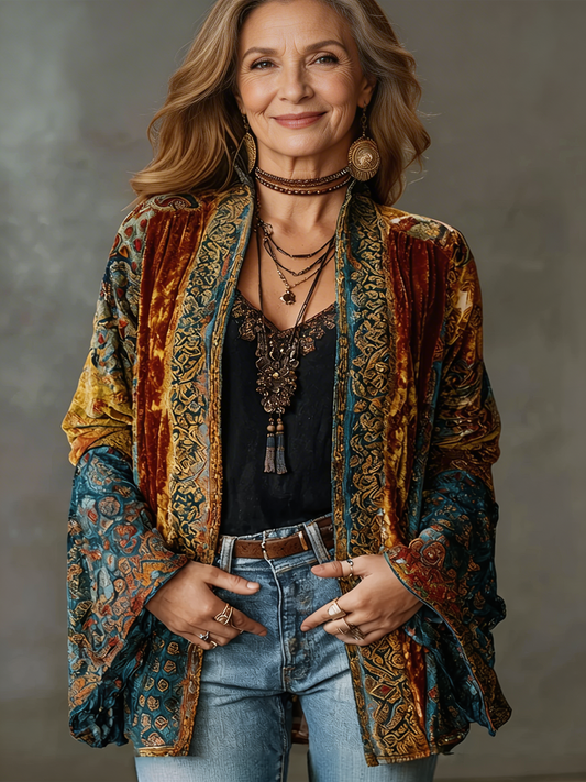 AMADEA | Ornate Folkloric Cardigan