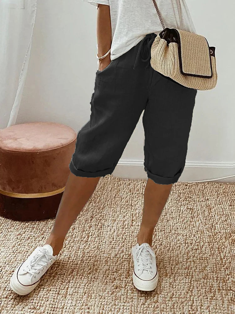 Elisa Airy Linen Shorts