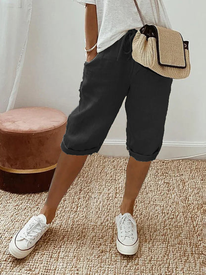 Elisa Airy Linen Shorts