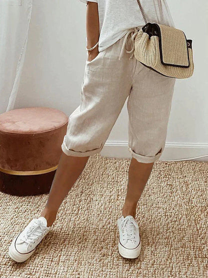 Elisa Airy Linen Shorts